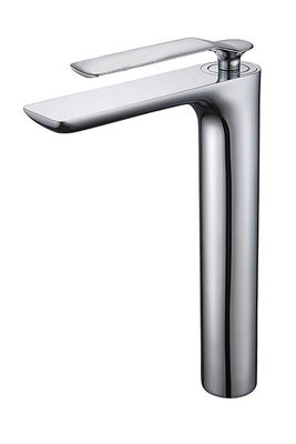 Chrome Brass Lavabo Karıştırıcı Musluk Tek Kaldırıcı Banyo OEM