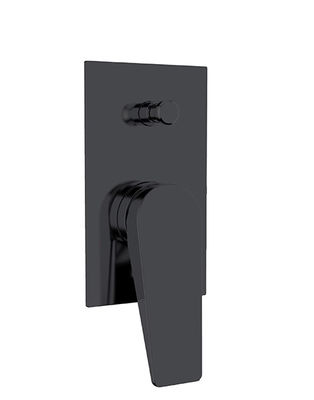 Duvarda Gizlenmiş Tek Kılavuz Duş veya Banyo Karıştırıcısı Diverter Matt Siyah Banyo Bakır Musluk Musluk OEM