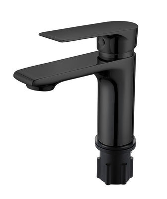 Metal Matt Siyah Banyo Havuzu Karıştırıcı Musluk Tek Çap
