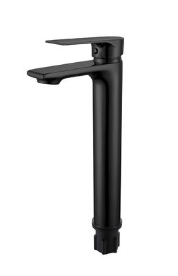 Modern OEM Tek Kılavuz Yüksek Banyo Matt Siyah Karıştırıcı Lavabo Musluk