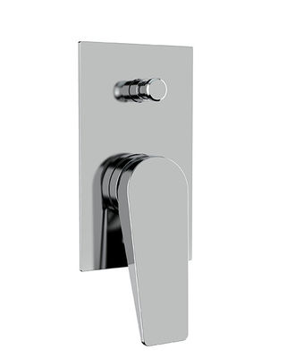 Duvar içi banyo veya duş karıştırıcısı için gizli tek kaldıraçlı dönüştürücü banyo krom tunç yağmur musluğu OEM