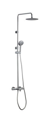 Chrome Brass Termostatik Musluklar OEM Yuvarlak Yağmur Duşu El Duşu Sıcaklık Düzenlenebilir