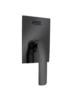 Tek kaldıraç gizli 2 yönlü duvar içi banyo duş karıştırıcı yönlendirici matt siyah banyo tunç musluk OEM yağmur duş baş duş