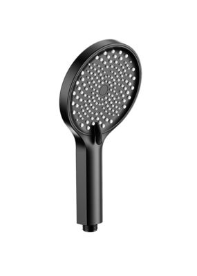 ABS plastik 3 fonksiyonlu el duşu el duş sütunu siyah banyo yeni sıvı silikon nozel yuvarlak kolay temiz OEM