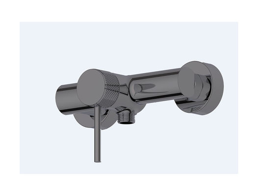 Halkalı Knurl Halkası Tek Kılavuz Banyo Karıştırıcı Musluk Soğuk ve Sıcak Su