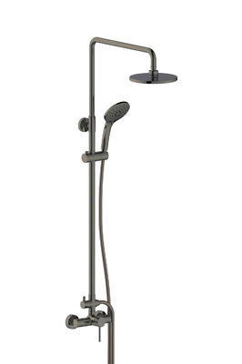 Yuvarlak Klasik Banyo Duş Muslukları Tek Kılavuz Silahı Metal Bakır OEM