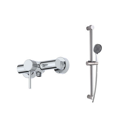 Chrome Brass Tek Kılavuz Banyo Karıştırıcı Musluk OEM Duvar Montajlı