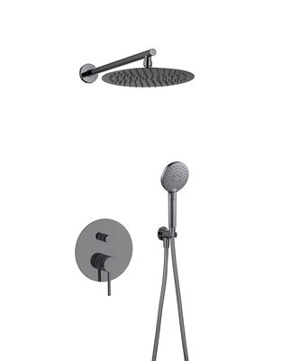 3 Duvardaki fonksiyon Duş musluk tabancası Metal OEM Duvarda Gizlenmiş