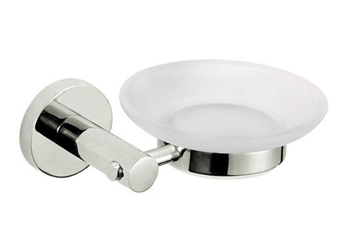 Cam Banyo Sabun Tabak Sahibi Pollu Chrome Oem Klasik Yuvarlak Tasarım