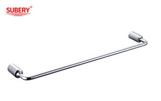 Çinko Tek Havlu Çubuğu Sahibi Banyo Aksesuarları Chrome OEM Çinko Alt Çember