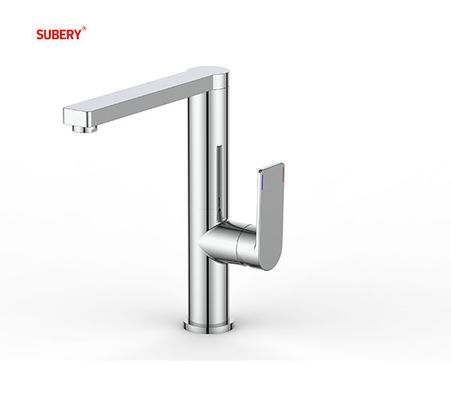 Soğuk ve Sıcak OEM Mutfak Lavabo Muslukları Hrom Brass Tek Kol