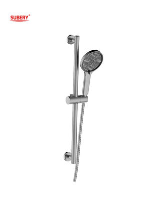 Silah Metal Duş Kaydırma Bar Yuvarlak Klasik Banyo SUS304 3 Fonksiyon