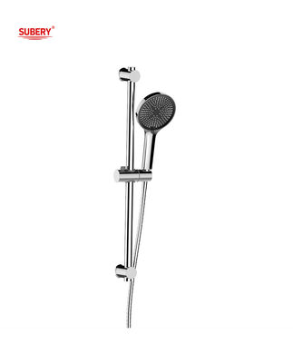 Duvara monte edilmiş modern duş kaydırma çubuğu krom yuvarlak klasik OEM