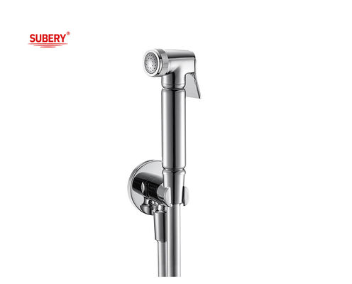 OEM Banyo Tuvaleti Bidet Shattaf Spray Set Bakır PVC hortumu 1.50m