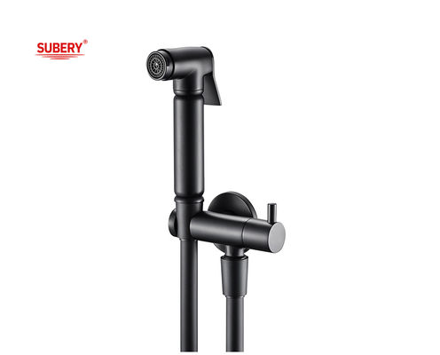 Bakır Shattaf Elde Tutulan Bidet Duş İpi Modern Matt Siyah G1/2&quot;