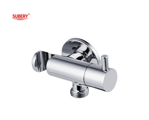 OEM Bakır Tuvalet Shattaf Set Halder Valve Handle Bidet Banyo Chrome
