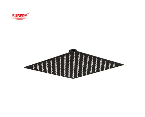 SUS304 Paslanmaz Çelik Yağmur Duş Kare Matt Siyah Banyo Sütunu 8 &quot; 10 &quot; 12 &quot; OEM