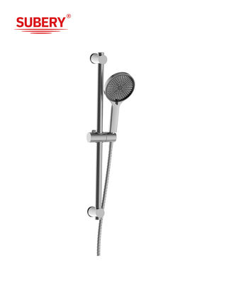 Duvara monte edilmiş modern duş kaydırma çubuğu krom yuvarlak klasik OEM