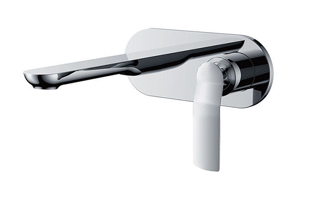 OEM Lavabo Karıştırıcı Musluk Duvarda Gizli Tek Kılavuz Lavabo Karıştırıcı Banyo Chrome Bakır