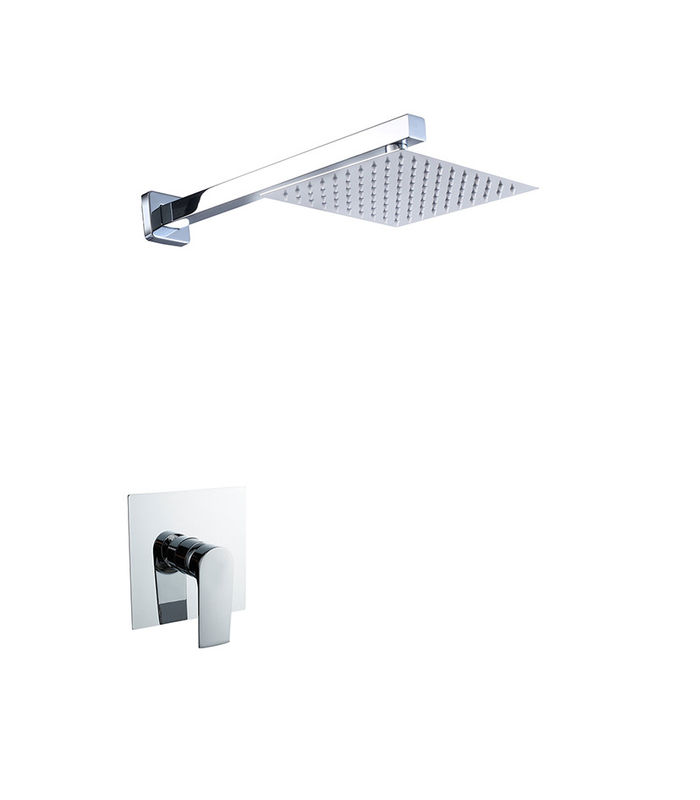 Tek kaldıraç Duvarda Gizli Banyo veya Duş Karıştırıcı Chome Banyo Bakır Musluk soğuk ve sıcak baş duş OEM
