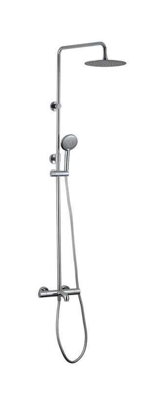 Termostatik Banyo Duş Muslukları Duş Açık Karıştırıcı Chrome Renk Brass