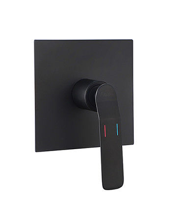 Duvarda gizlenmiş tek kolu banyo veya duş karıştırıcı banyo mat siyah tunç musluk OEM