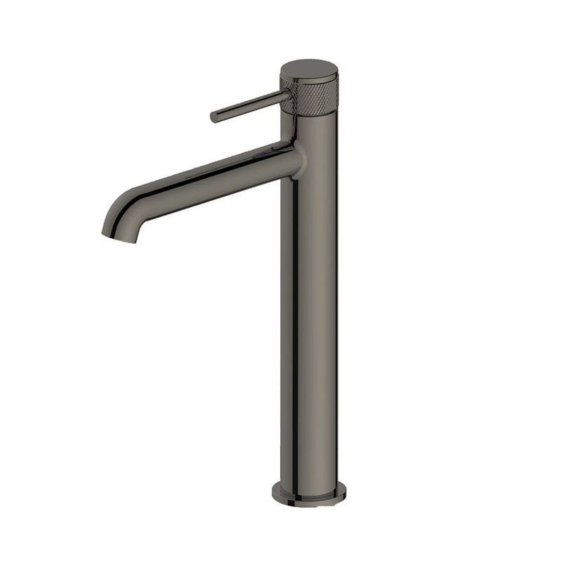 Banyo Modern Havuz Karıştırıcı Musluk Tek Kılavuz Yüksek Havuz Karıştırıcı Bakır Halkalı Knurl El