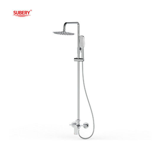 Chrome Color Brass Termostatik Tub Duş Musluk OEM Yuvarlak Klasik
