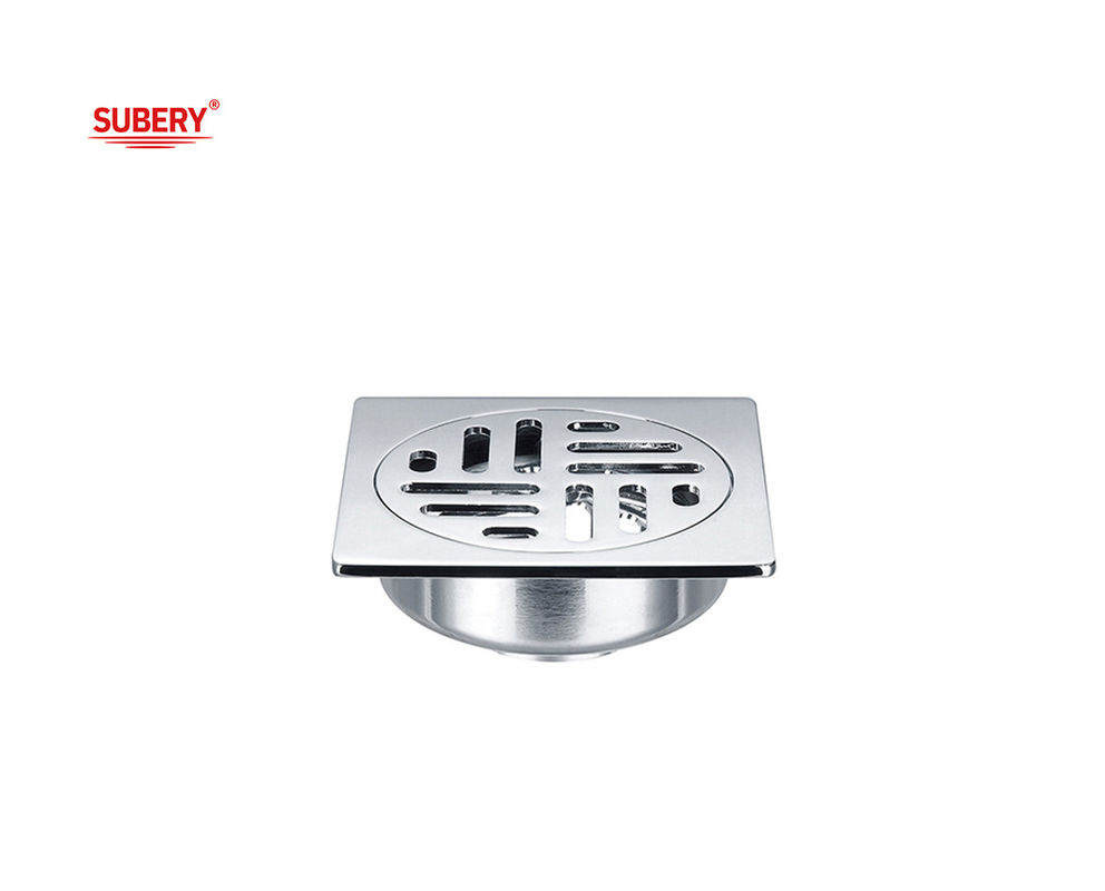 100 X 100mm Bakır Banyo OEM Yere Montajlı Duş Yere Tuzak