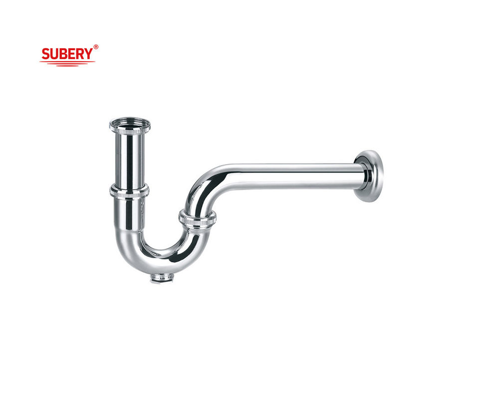 Bakır tuvalet lavabo drenaj şişe tuzak sifon banyo tuzak boru tuvalet krom OEM