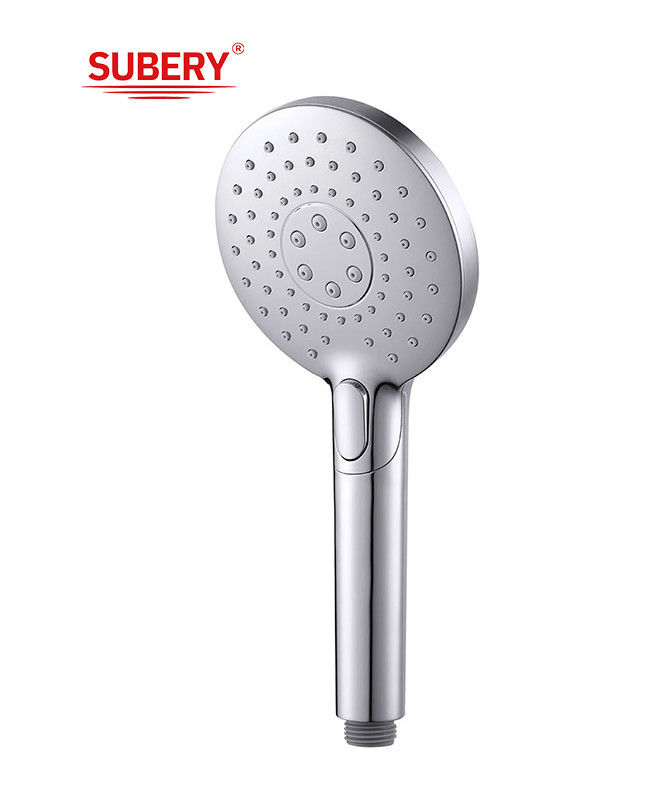 ABS 3 fonksiyonlu el duşu duş sütunu kromo banyo silikon nozel yuvarlak kolay temiz OEM